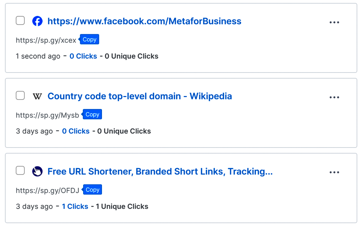 Easily manage your links